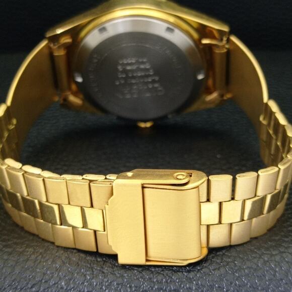 Vintage 1973 Citizen Automatic Mens Gold Watch W/daydate & Red accents - Picture 2 of 10